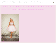 Tablet Screenshot of pictureperfectdresses.com